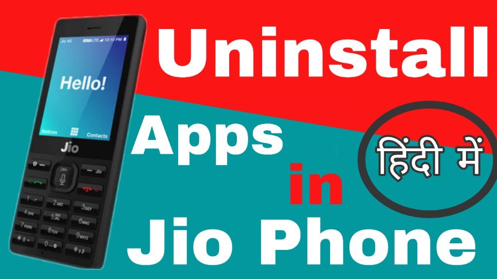 How to uninstall apps in jio phone